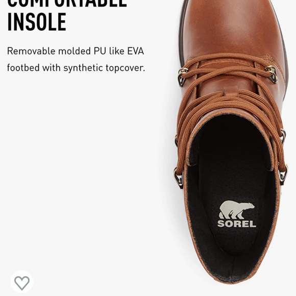 Sorel Joan of Arctic wedge boots in hazelnut leather brand new with box - Picture 7 of 13